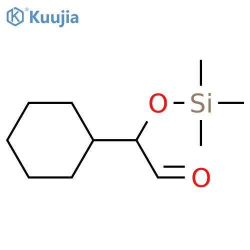 Cyclohexaneacetaldehyde, a-[(trimethylsilyl)oxy]- structure