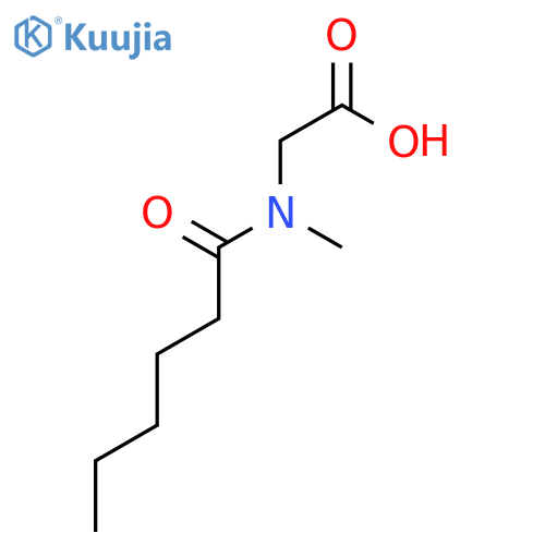Glycine, N-methyl-N-(1-oxohexyl)- structure