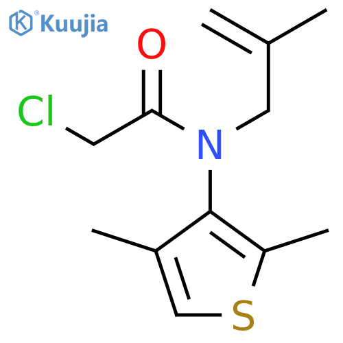 Acetamide,2-chloro-N-(2,4-dimethyl-3-thienyl)-N-(2-methyl-2-propenyl)- structure