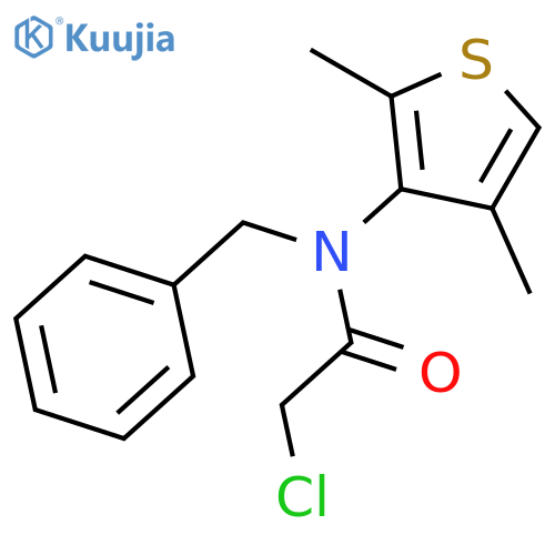 Acetamide, 2-chloro-N-(2,4-dimethyl-3-thienyl)-N-(phenylmethyl)- structure