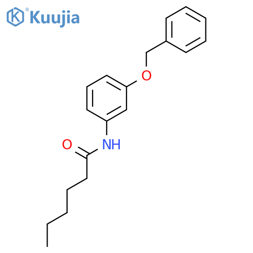 Hexanamide, N-[3-(phenylmethoxy)phenyl]- structure