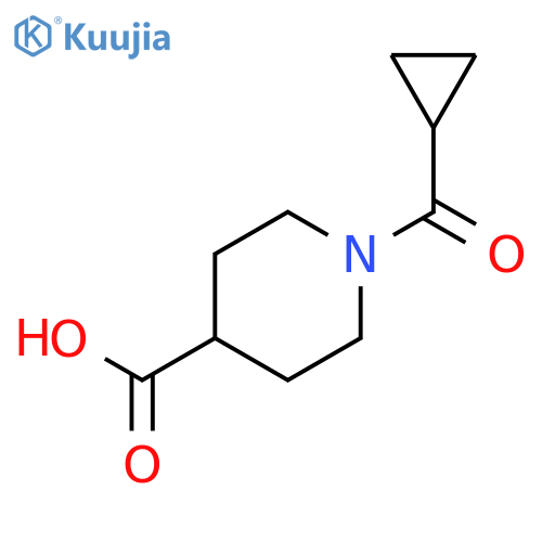 1-cyclopropanecarbonylpiperidine-4-carboxylic acid structure