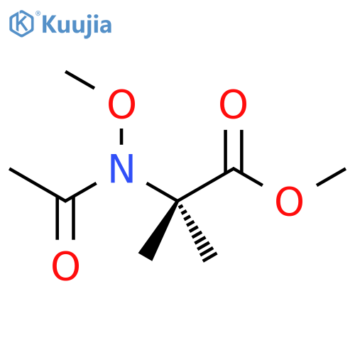 Alanine, N-acetyl-N-methoxy-2-methyl-, methyl ester structure