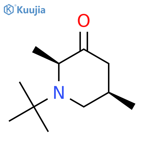 3-PIPERIDINONE, 1-(1,1-DIMETHYLETHYL)-2,5-DIMETHYL-, CIS- structure