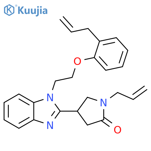 1-(prop-2-en-1-yl)-4-(1-{2-2-(prop-2-en-1-yl)phenoxyethyl}-1H-1,3-benzodiazol-2-yl)pyrrolidin-2-one structure