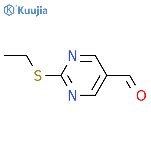 2-(Ethylthio)pyrimidine-5-carbaldehyde structure