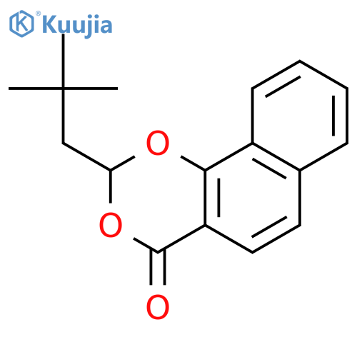 4H-Naphtho[1,2-d]-1,3-dioxin-4-one, 2-(2,2-dimethylpropyl)- structure