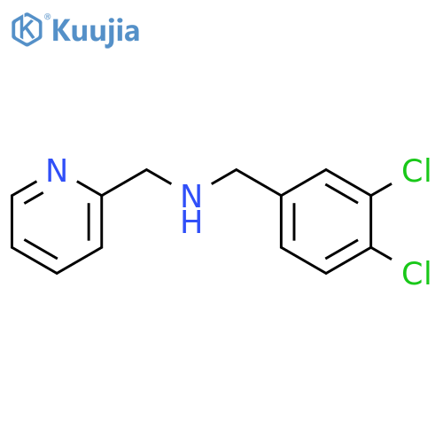 (3,4-Dichlorophenyl)methyl(pyridin-2-ylmethyl)amine structure