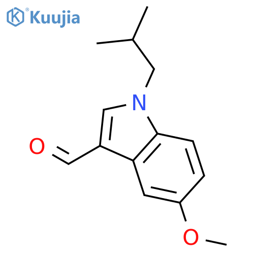 5-methoxy-1-(2-methylpropyl)-1H-indole-3-carbaldehyde structure
