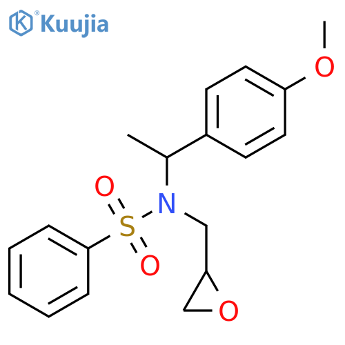 Benzenesulfonamide,N-[1-(4-methoxyphenyl)ethyl]-N-(2-oxiranylmethyl)- structure