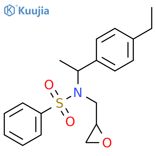 Benzenesulfonamide,N-[1-(4-ethylphenyl)ethyl]-N-(2-oxiranylmethyl)- structure