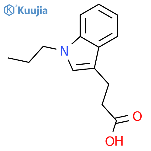 3-(1-Propyl-1H-indol-3-yl)-propionic acid structure