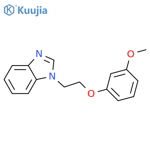 1-2-(3-methoxyphenoxy)ethyl-1H-1,3-benzodiazole structure