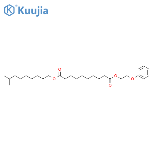 Decanedioic acid, isodecyl 2-phenoxyethyl ester structure