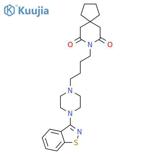 8-Azaspiro[4.5]decane-7,9-dione,8-[4-[4-(1,2-benzisothiazol-3-yl)-1-piperazinyl]butyl]- structure