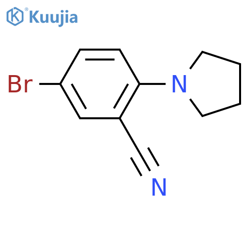 5-Bromo-2-(Pyrrolidino)Benzonitrile structure