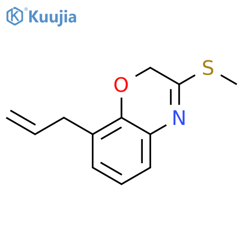 2H-1,4-Benzoxazine, 3-(methylthio)-8-(2-propenyl)- structure