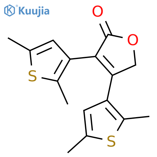 2(5H)-FURANONE, 3,4-BIS(2,5-DIMETHYL-3-THIENYL)- structure