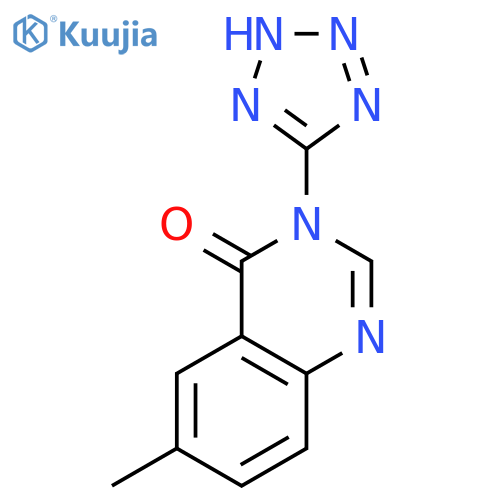 4(3H)-Quinazolinone, 6-methyl-3-(1H-tetrazol-5-yl)- structure