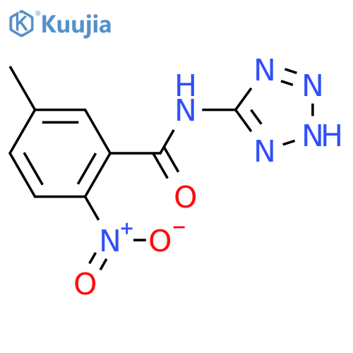 Benzamide, 5-methyl-2-nitro-N-1H-tetrazol-5-yl- structure