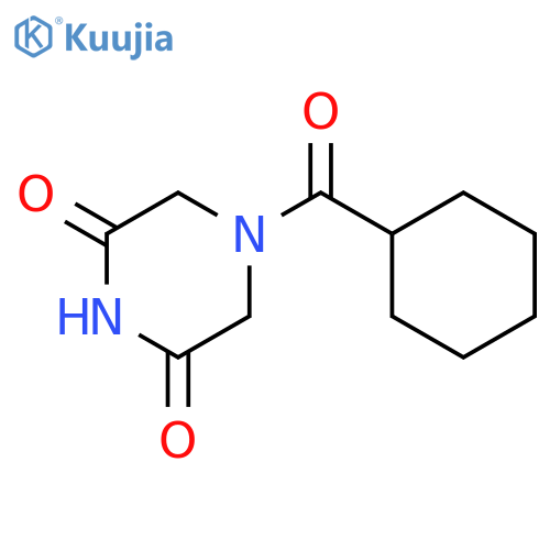 2,6-Piperazinedione, 4-(cyclohexylcarbonyl)- structure