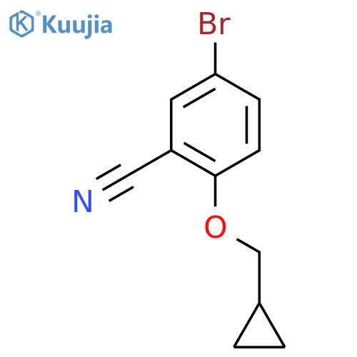 5-bromo-2-(cyclopropylmethoxy)benzonitrile structure