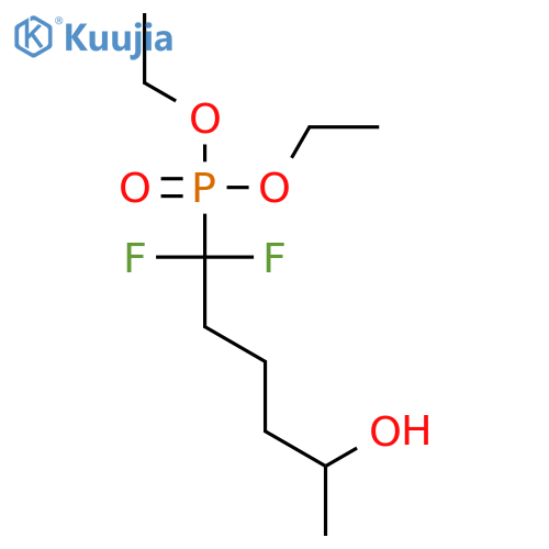 PHOSPHONIC ACID, (1,1-DIFLUORO-5-HYDROXYHEXYL)-, DIETHYL ESTER structure