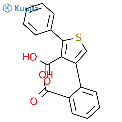 3-Thiophenecarboxylic acid, 4-(2-carboxyphenyl)-2-phenyl- structure
