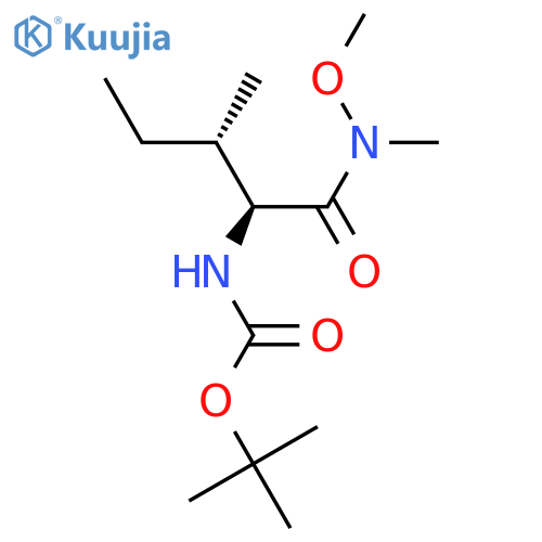 Carbamic acid,N-[(1S,2S)-1-[(methoxymethylamino)carbonyl]-2-methylbutyl]-, 1,1-dimethylethylester structure