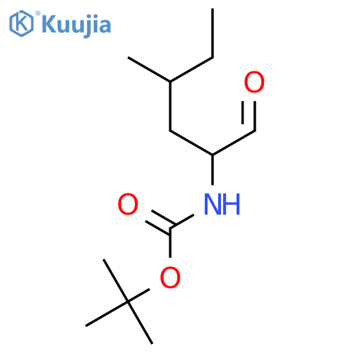 TERT-BUTYL [(1S,3S)-1-FORMYL-3-METHYLPENTYL]CARBAMATE structure
