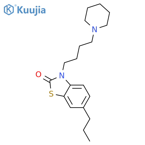 2(3H)-BENZOTHIAZOLONE, 3-[4-(1-PIPERIDINYL)BUTYL]-6-PROPYL- structure