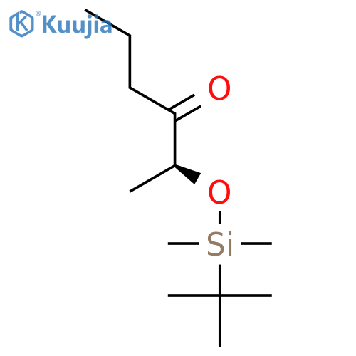 3-HEXANONE, 2-[[(1,1-DIMETHYLETHYL)DIMETHYLSILYL]OXY]-, (2S)- structure
