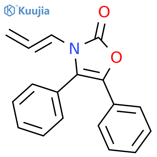 2(3H)-Oxazolone, 4,5-diphenyl-3-(1,2-propadienyl)- structure