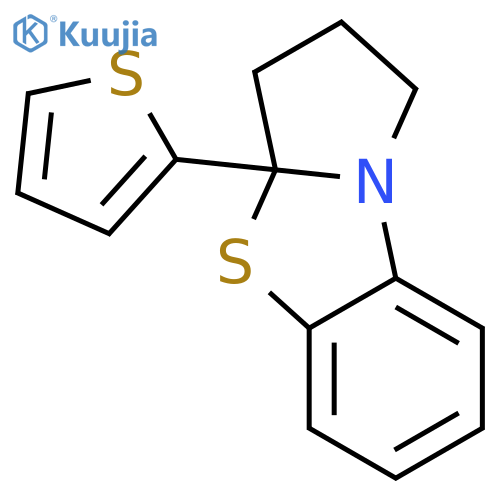 Pyrrolo[2,1-b]benzothiazole, 1,2,3,3a-tetrahydro-3a-(2-thienyl)- structure