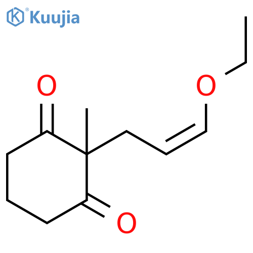 1,3-Cyclohexanedione, 2-(3-ethoxy-2-propenyl)-2-methyl-, (Z)- (9CI) structure