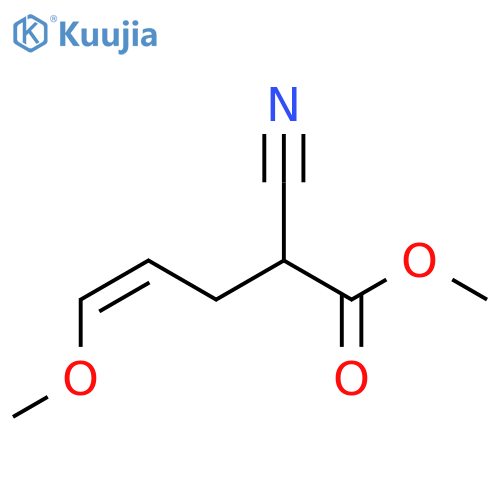 4-Pentenoic acid, 2-cyano-5-methoxy-, methyl ester, (Z)- structure