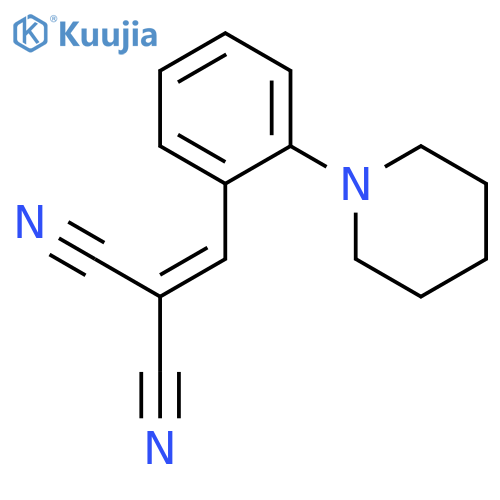 Propanedinitrile, [[2-(1-piperidinyl)phenyl]methylene]- structure
