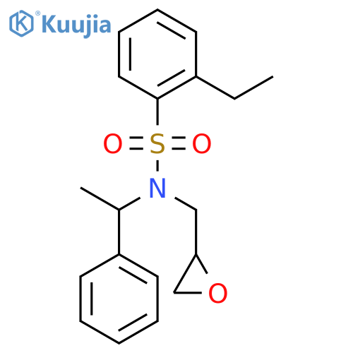 2-ethyl-N-(oxiran-2-ylmethyl)-N-(1-phenylethyl)benzenesulfonamide structure