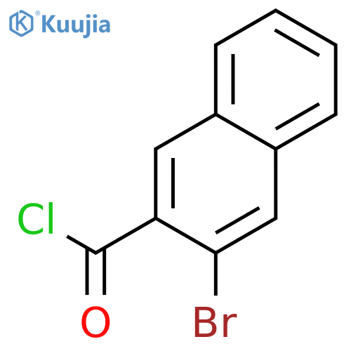 2-Naphthalenecarbonyl chloride, 3-bromo- structure