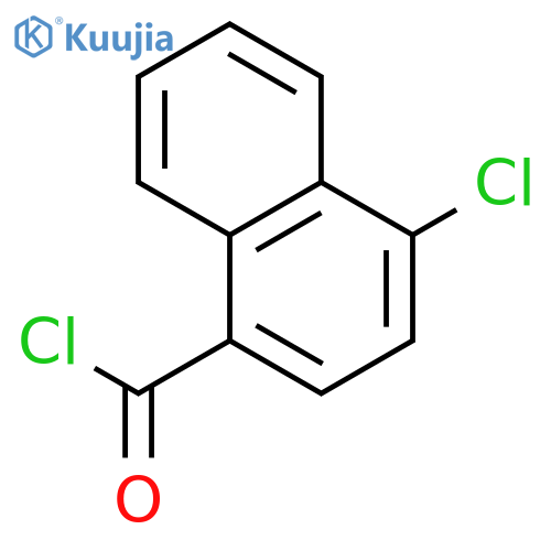 4-chloro-1-Naphthalenecarbonyl chloride structure