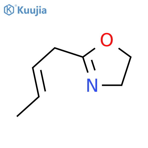 Oxazole, 2-(2-butenyl)-4,5-dihydro- structure
