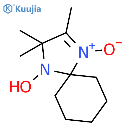 1,4-Diazaspiro[4.5]dec-1-ene, 4-hydroxy-2,3,3-trimethyl-, 1-oxide structure