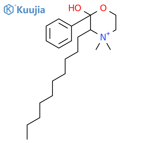 MORPHOLINIUM, 3-DECYL-2-HYDROXY-4,4-DIMETHYL-2-PHENYL- structure