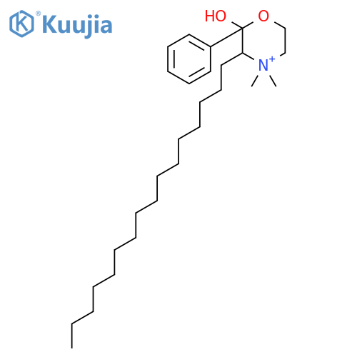 Morpholinium, 3-hexadecyl-2-hydroxy-4,4-dimethyl-2-phenyl- structure