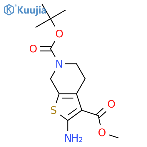 6-(tert-Butyl) 3-Methyl 2-amino-4,7-dihydrothieno2,3-cpyridine-3,6(5H)-dicarboxylate structure
