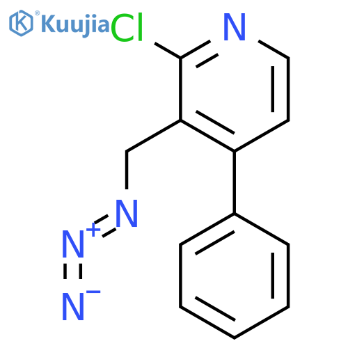 Pyridine, 3-(azidomethyl)-2-chloro-4-phenyl- structure