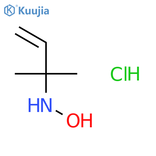 3-Buten-2-amine, N-hydroxy-2-methyl-, hydrochloride structure