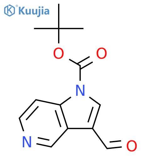 tert-Butyl 3-Formyl-1H-pyrrolo3,2-cpyridine-1-carboxylate structure