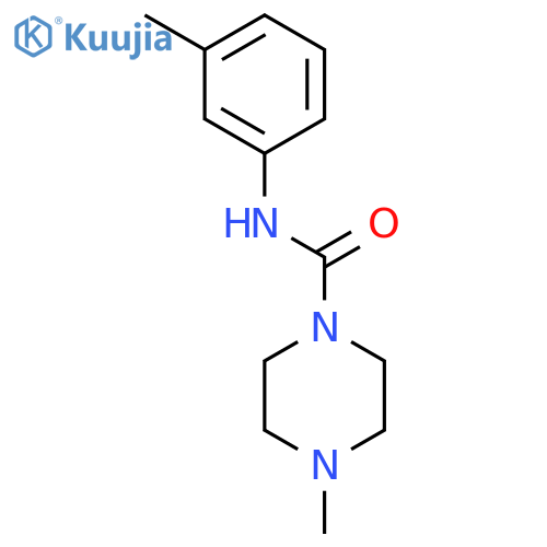 1-PIPERAZINECARBOXAMIDE, 4-METHYL-N-(3-METHYLPHENYL)- structure