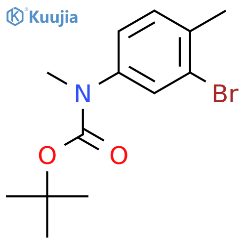 (3-Bromo-4-methyl-phenyl)methylcarbamic Acid tert-Butyl Ester structure